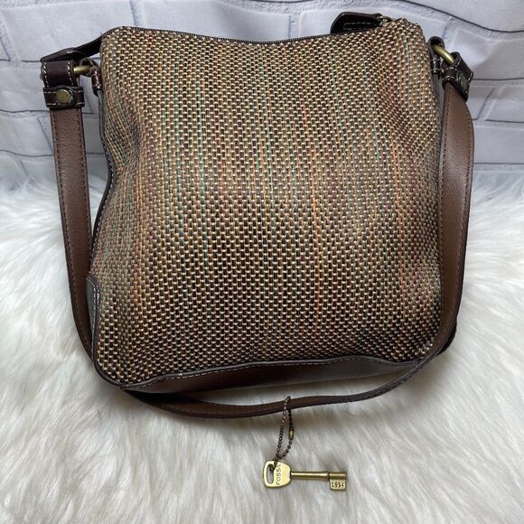 Fossil Small Woven Tweed Purse - Picture 1 of 3